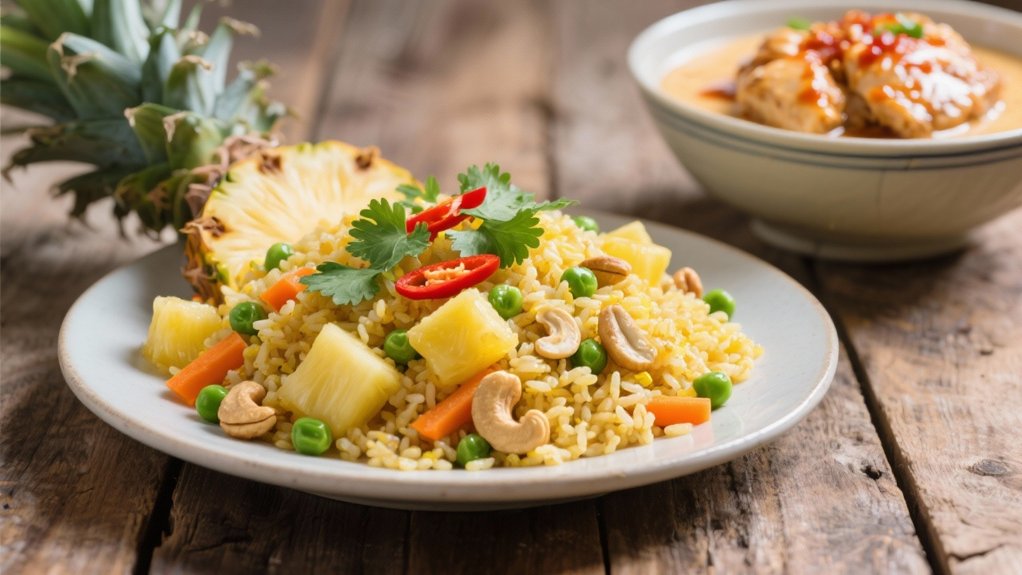pineapple enhances fried rice
