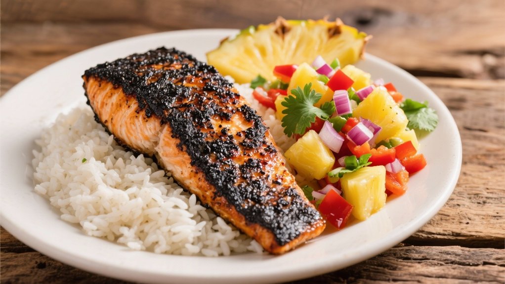 pineapple salsa enhances fish