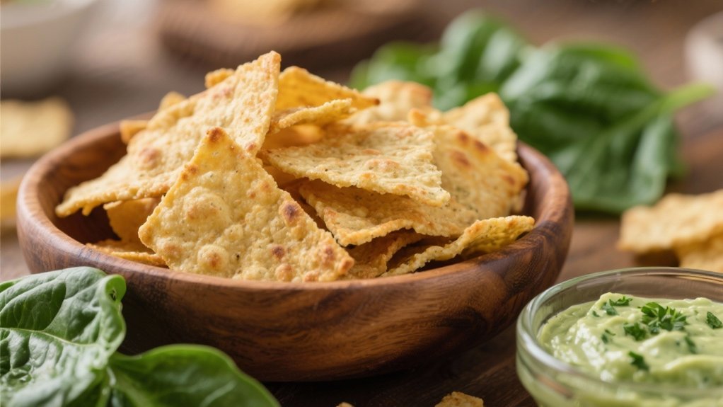 pita chips enhance dips