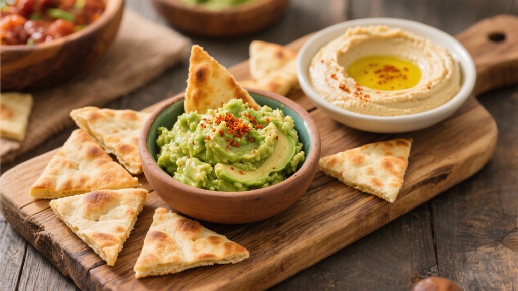 pita hummus guacamole fusion