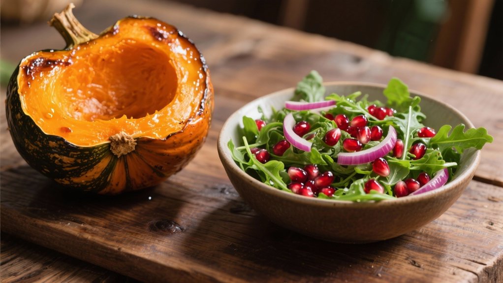 pomegranate arugula salad delight