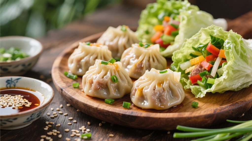pork and chive dumplings