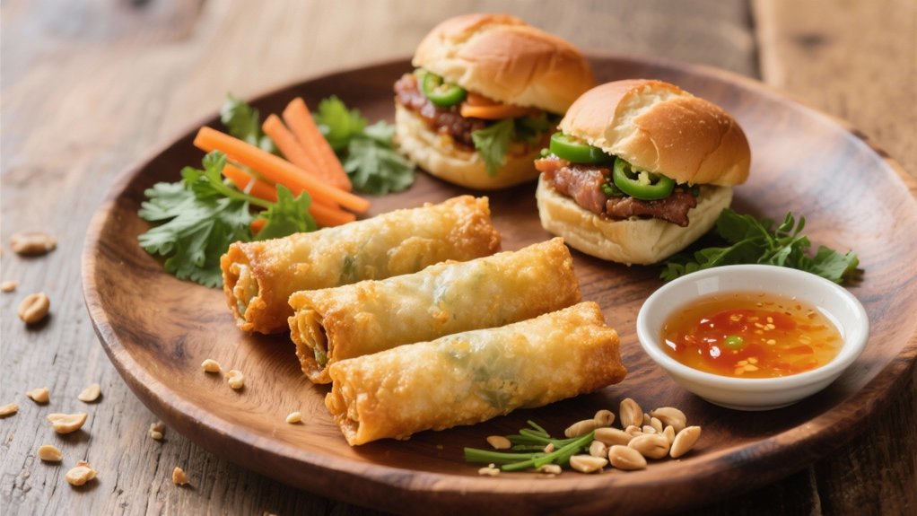 pork sliders with vibrant toppings