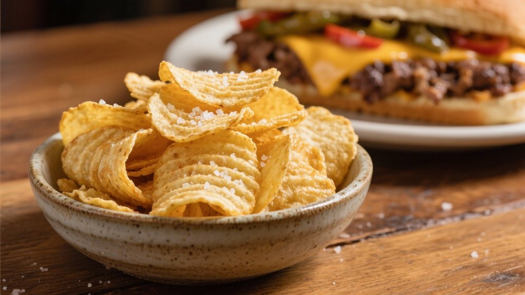 potato chips enhance cheesesteaks