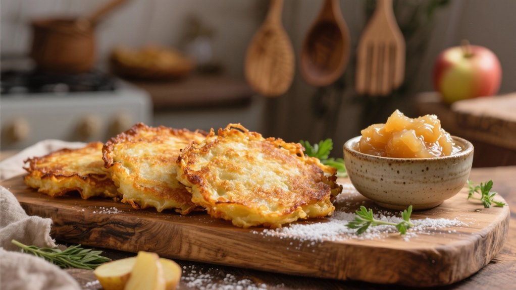 potato pancakes and latkes