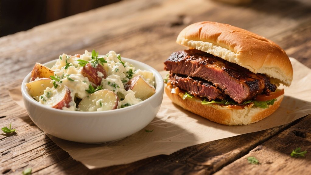 potato salad complements brisket