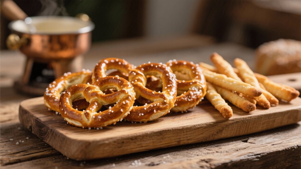 pretzels and breadsticks pairing