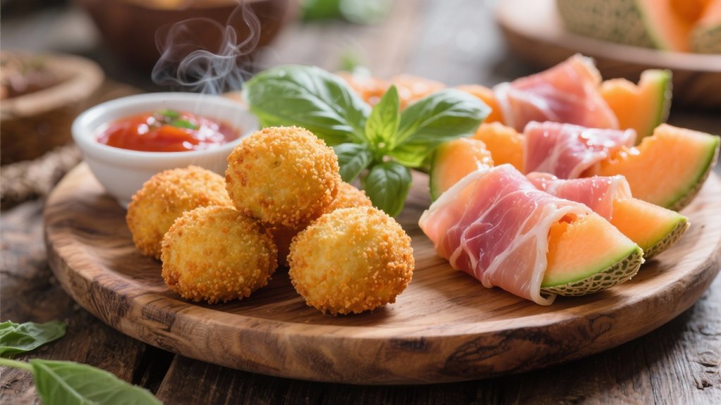 prosciutto and melon appetizer