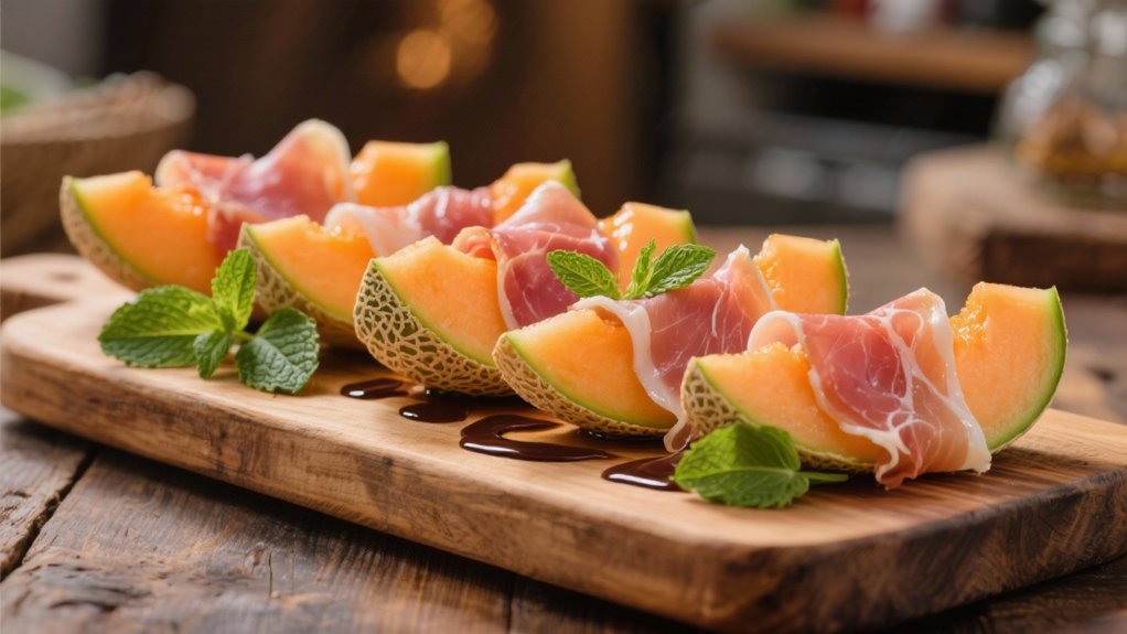 prosciutto and melon appetizer