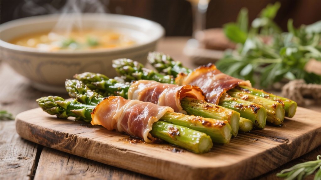 prosciutto asparagus flavor balance