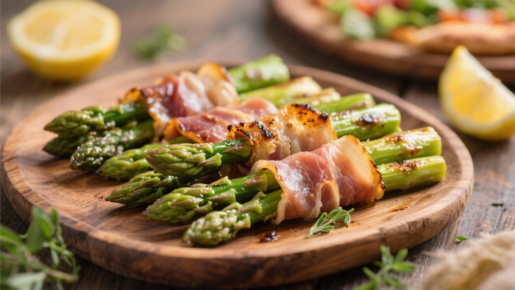 prosciutto wrapped crispy asparagus