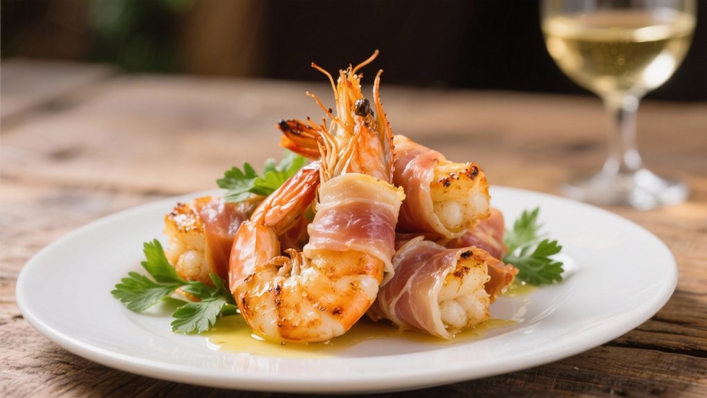 prosciutto wrapped shrimp appetizer delight