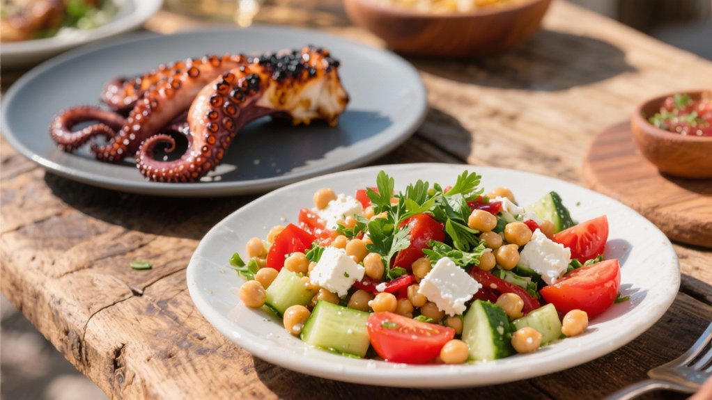 protein packed mediterranean salad