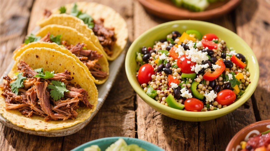 protein packed mexican quinoa salad