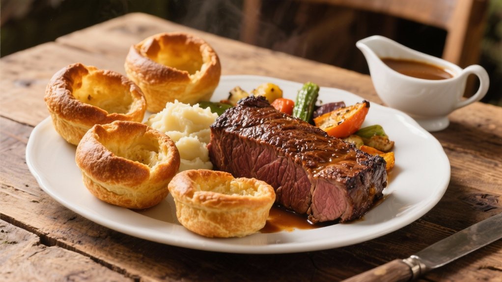 puffy bread with beef