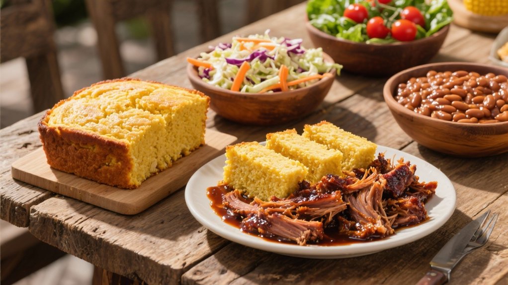 pulled pork and cornbread