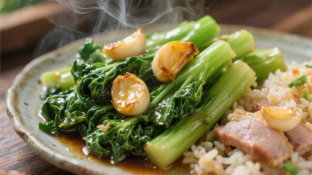 quick garlic chinese broccoli