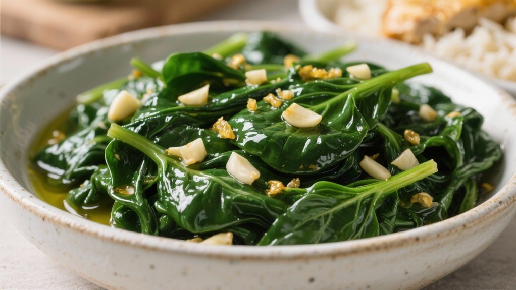 quick garlic saut ed spinach