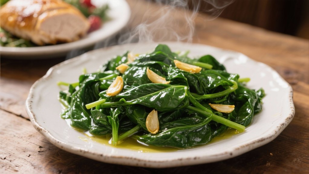 quick saut ed spinach recipe