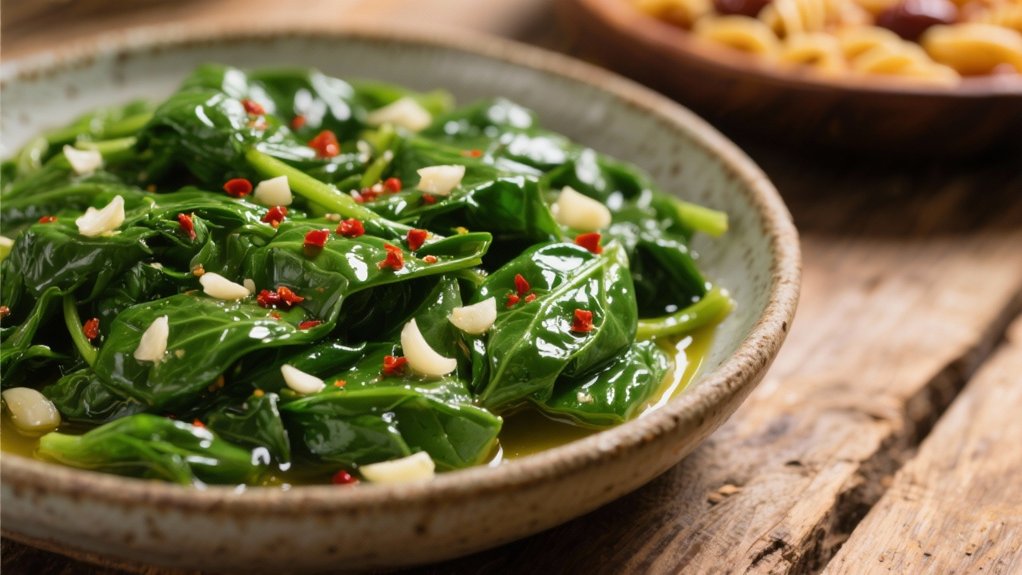 quick saut ed spinach side