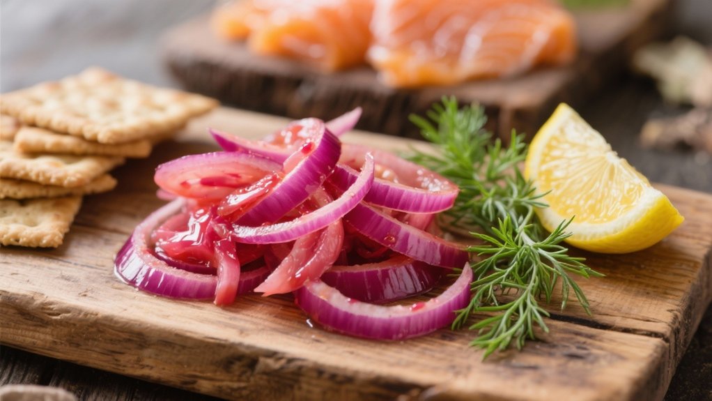 quick vibrant pickled onions