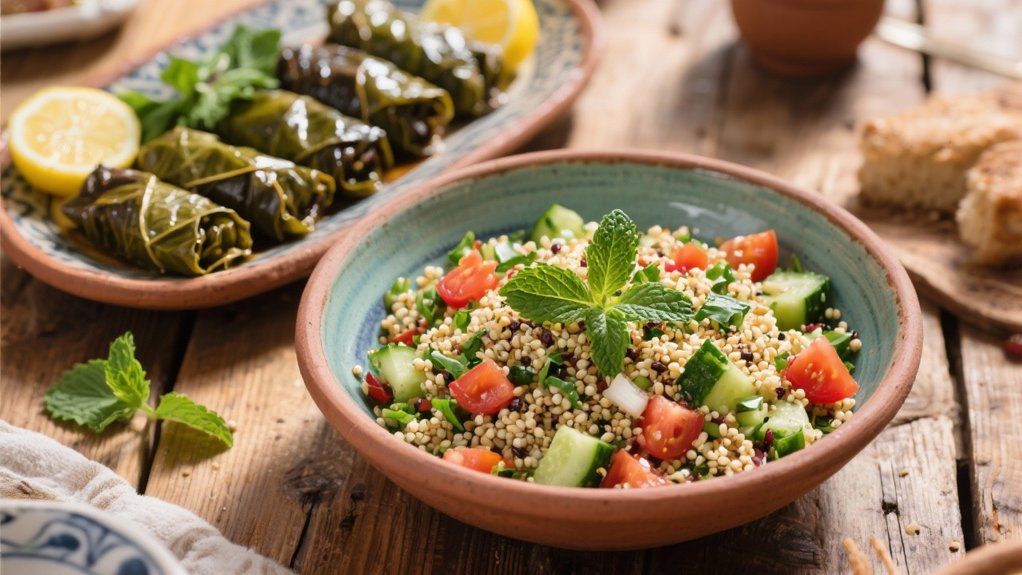 quinoa based mediterranean side dish