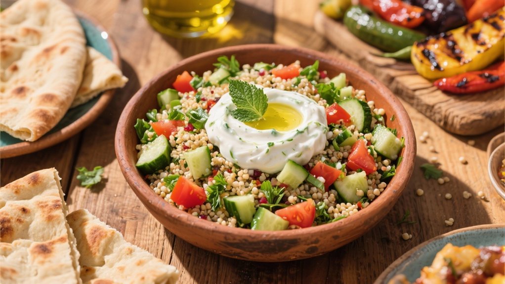quinoa based mediterranean side dish