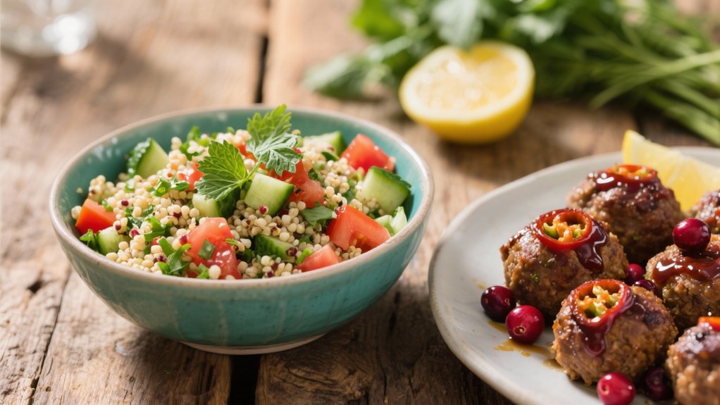 quinoa salad balancing flavors