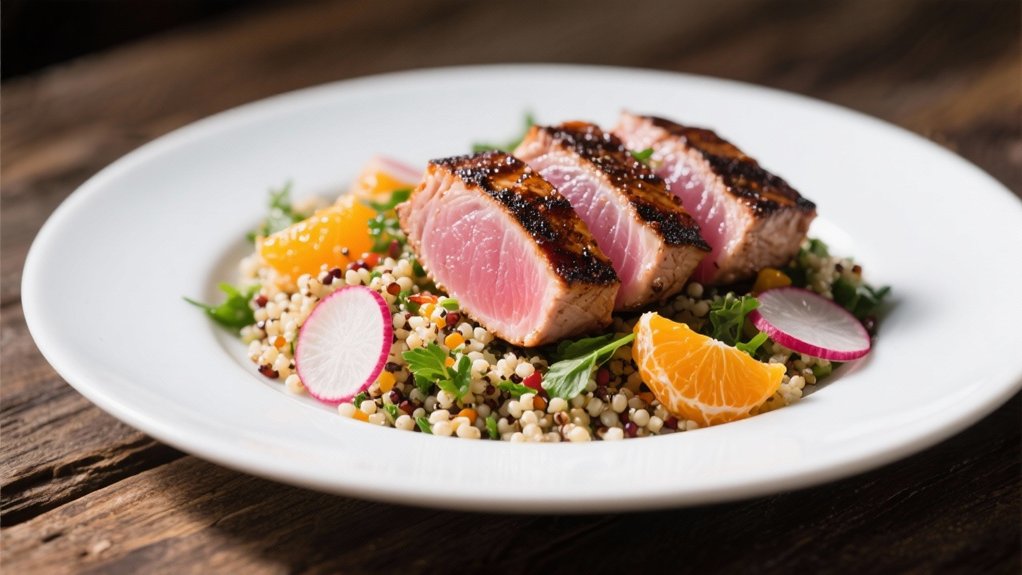 quinoa salad with citrus vinaigrette