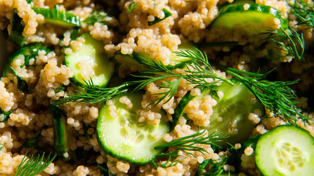 quinoa salad with cucumber