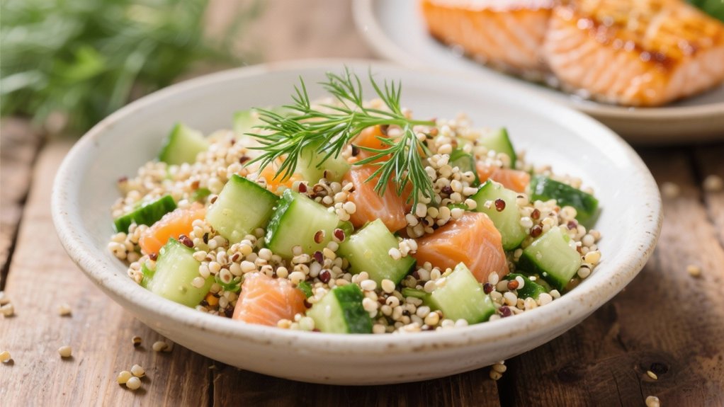 quinoa salad with cucumber