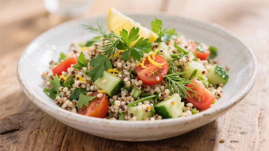 quinoa salad with herbs