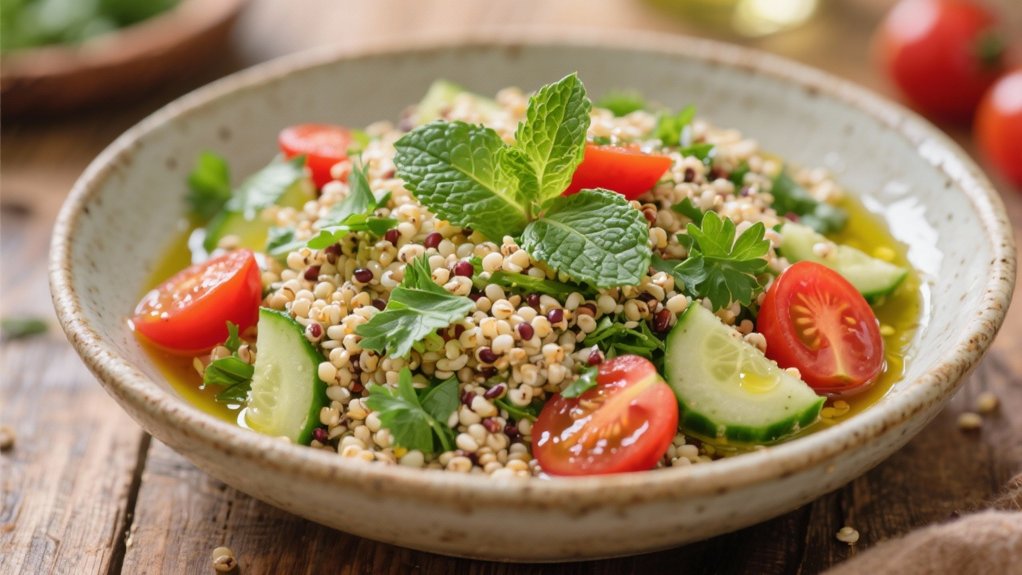 quinoa salad with herbs