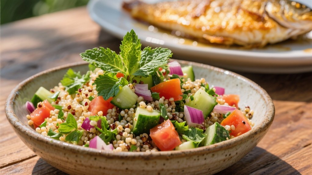 quinoa salad with herbs