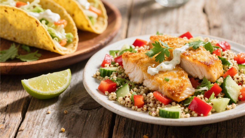 quinoa salad with lime dressing