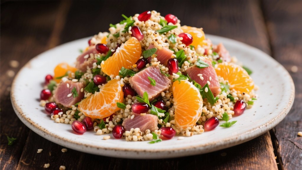 quinoa salad with mandarins