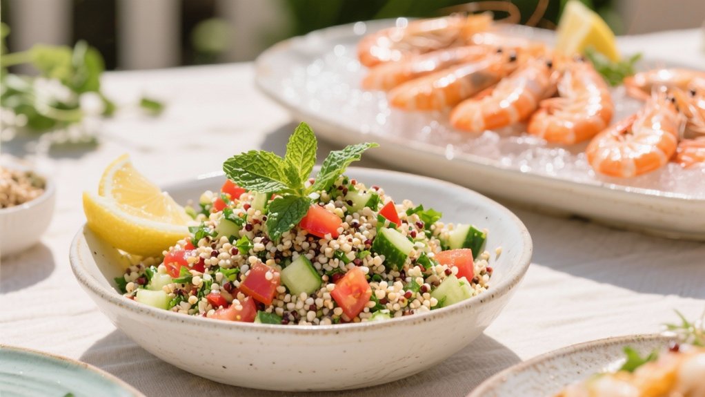 quinoa salad with shrimp