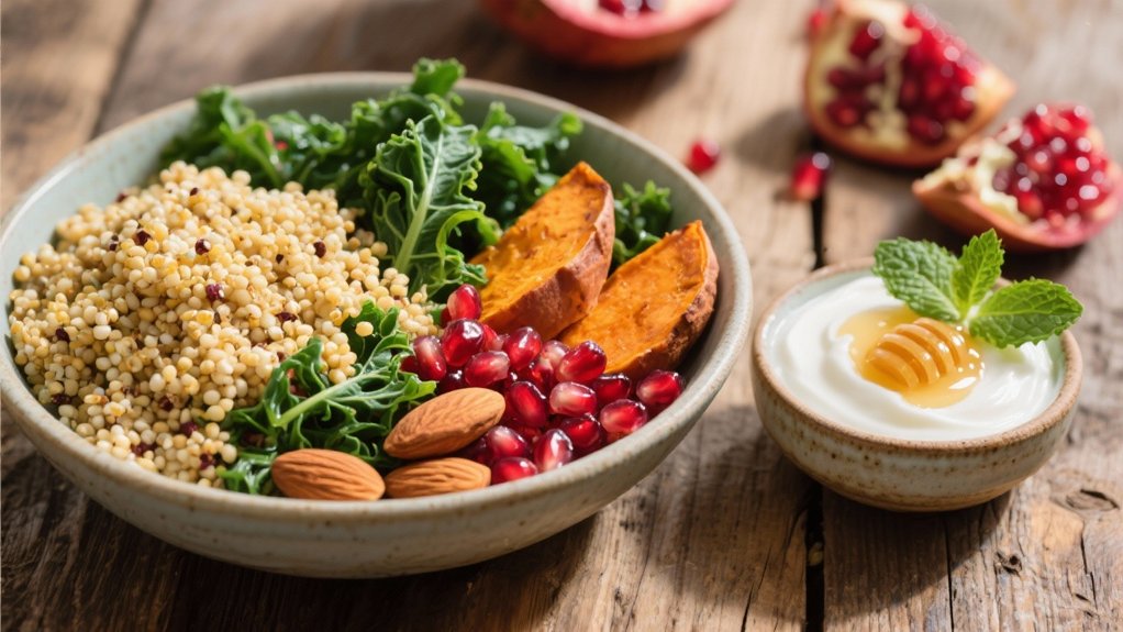 quinoa salad yogurt bowls