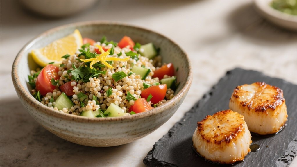 quinoa tabbouleh with herbs