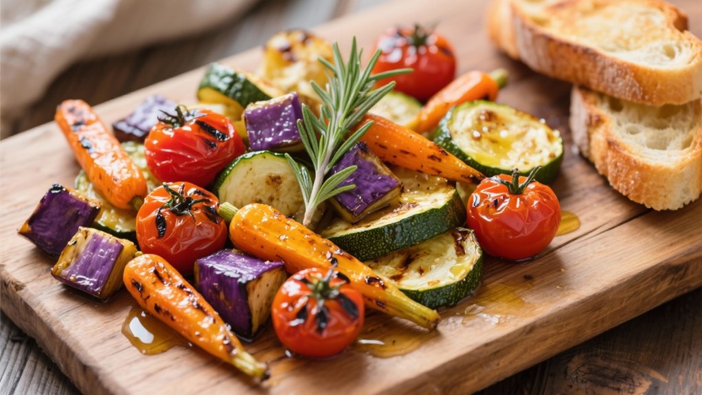rainbow roasted vegetable medley