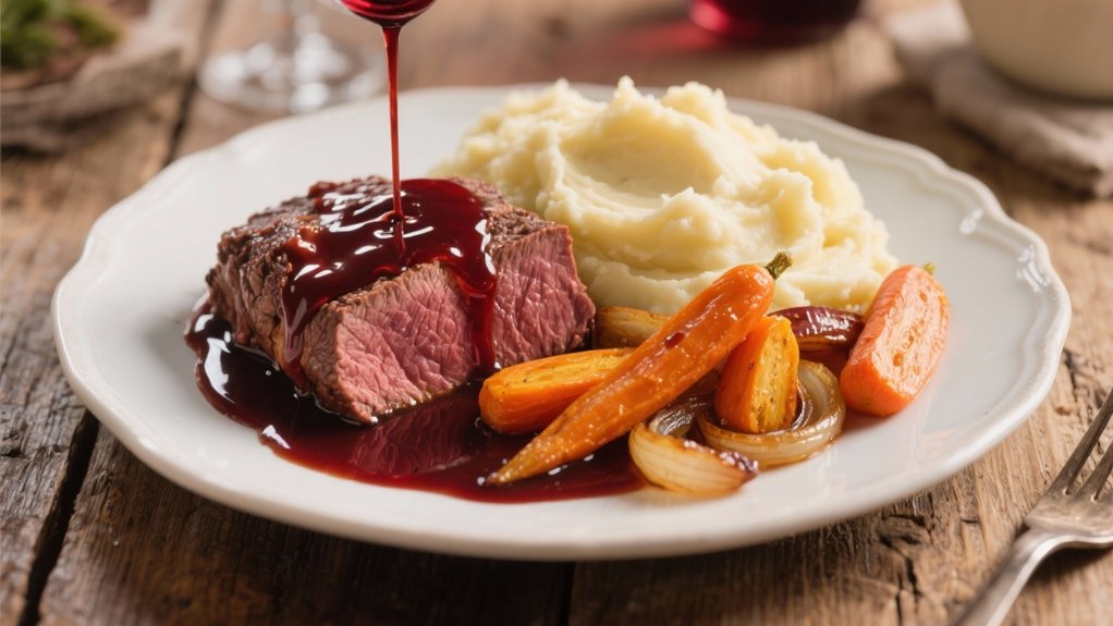 red wine enhances gravy