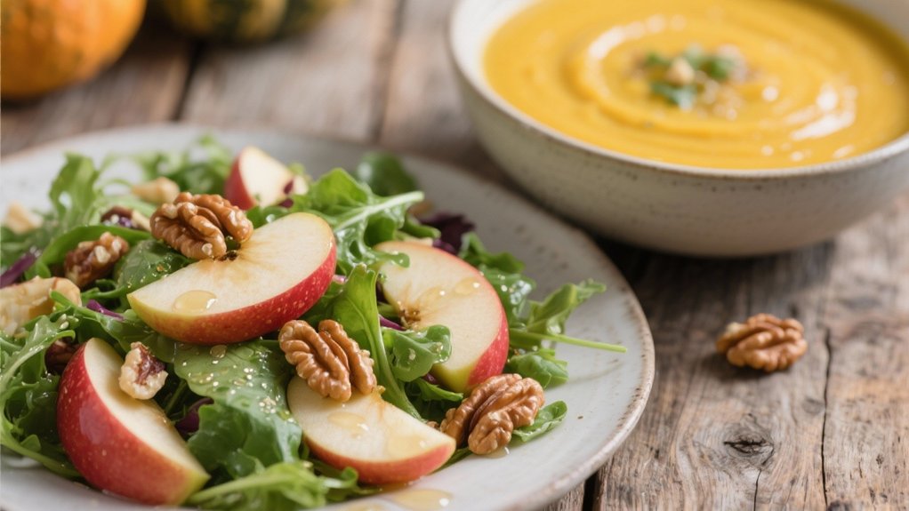 refreshing apple walnut salad