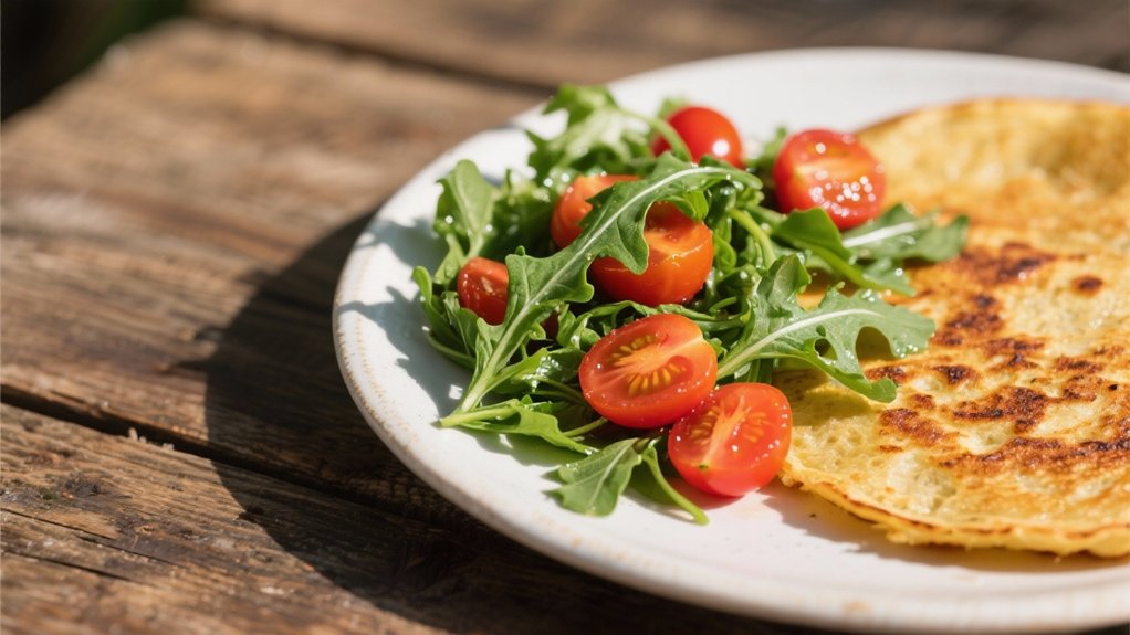 refreshing arugula tomato salad