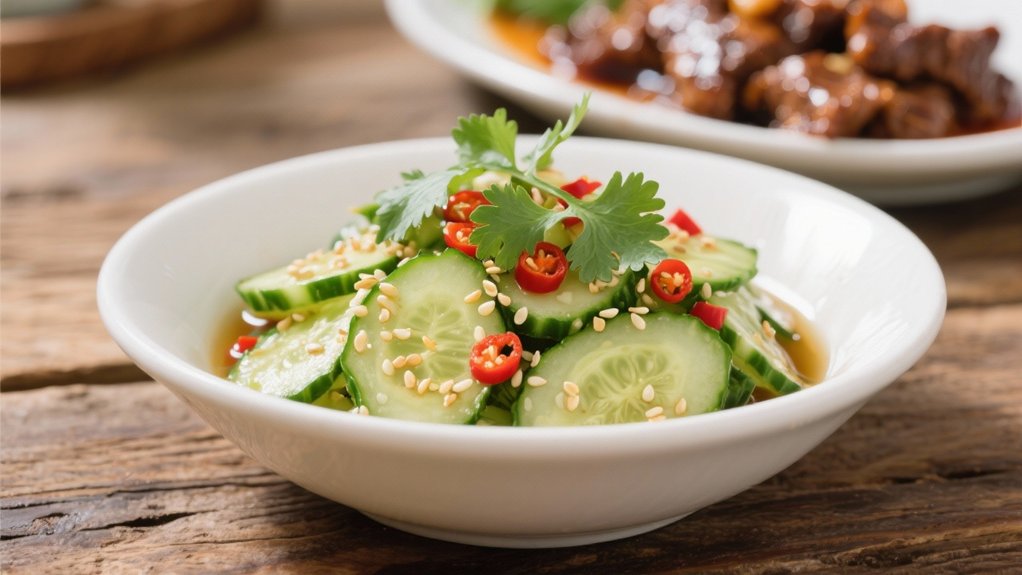 refreshing asian cucumber salad