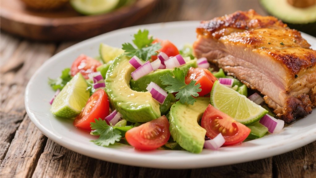 refreshing avocado tomato salad
