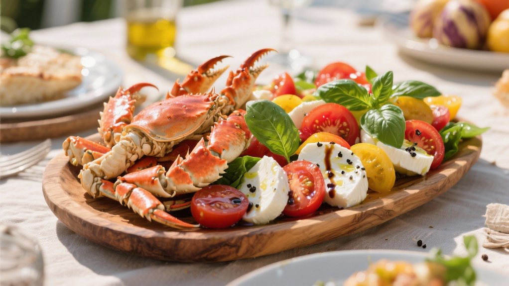 refreshing caprese salad contrast