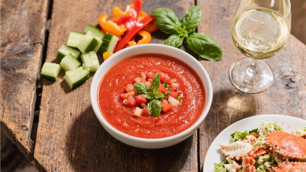 refreshing chilled gazpacho pairing