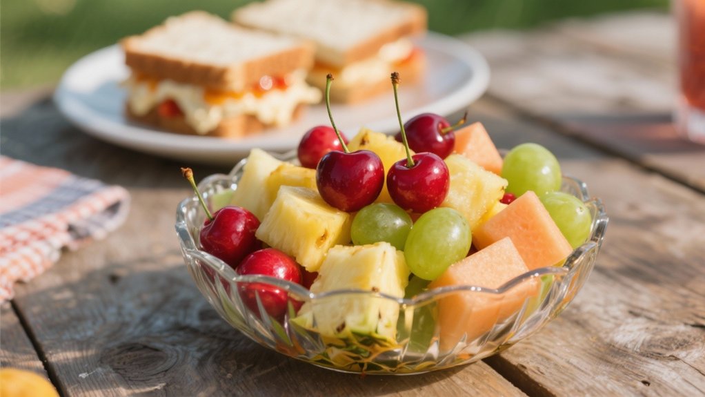 refreshing colorful fruit salad