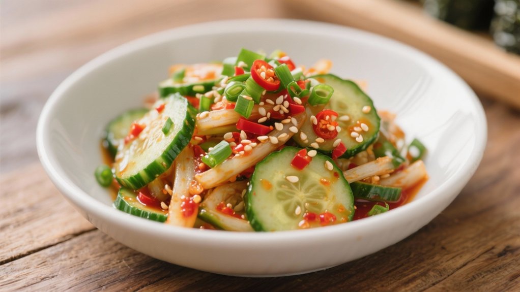 refreshing crisp cucumber salad