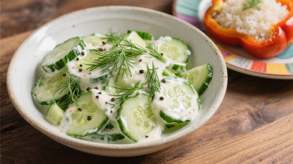 refreshing cucumber dill salad